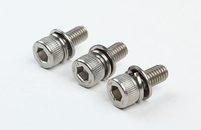 不銹鋼 內六角圓柱頭（滾花）帶平、彈墊組合螺釘 DIN912三組合